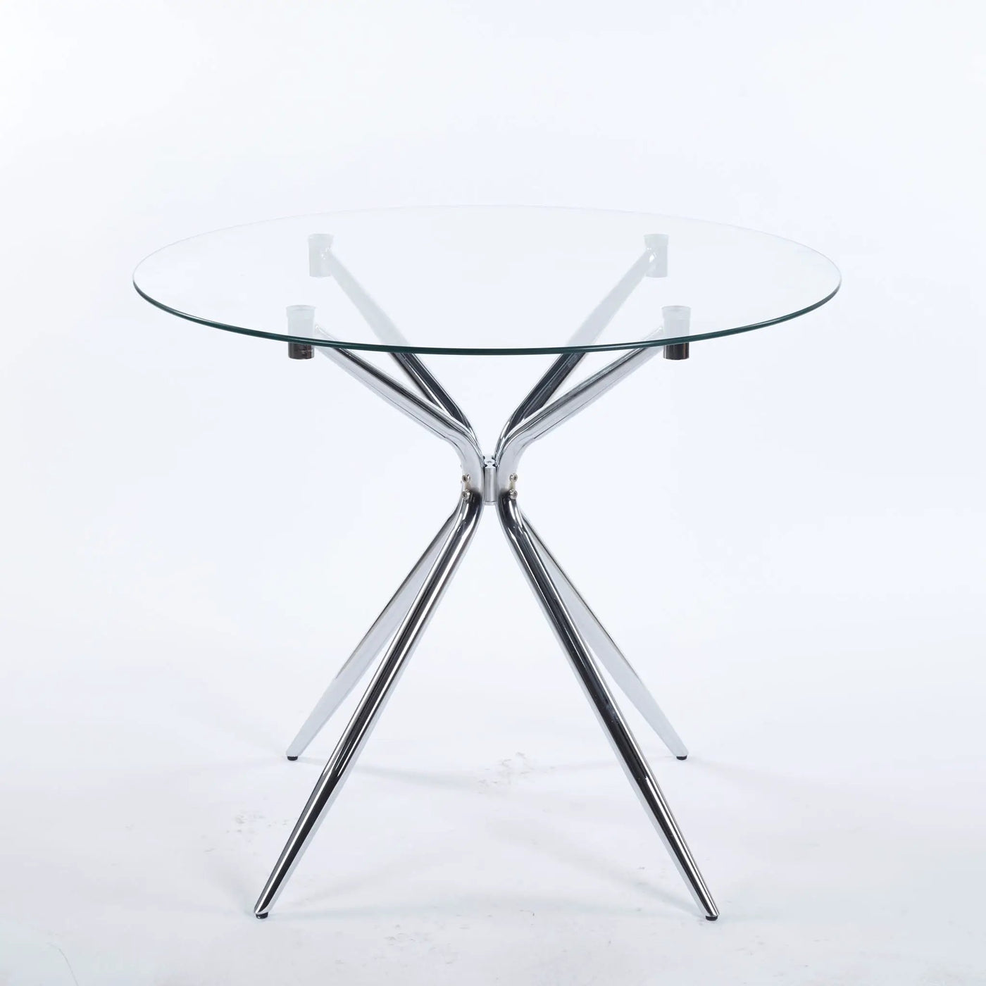 Compact Dining Table With Glass Top by HouseOfZazla