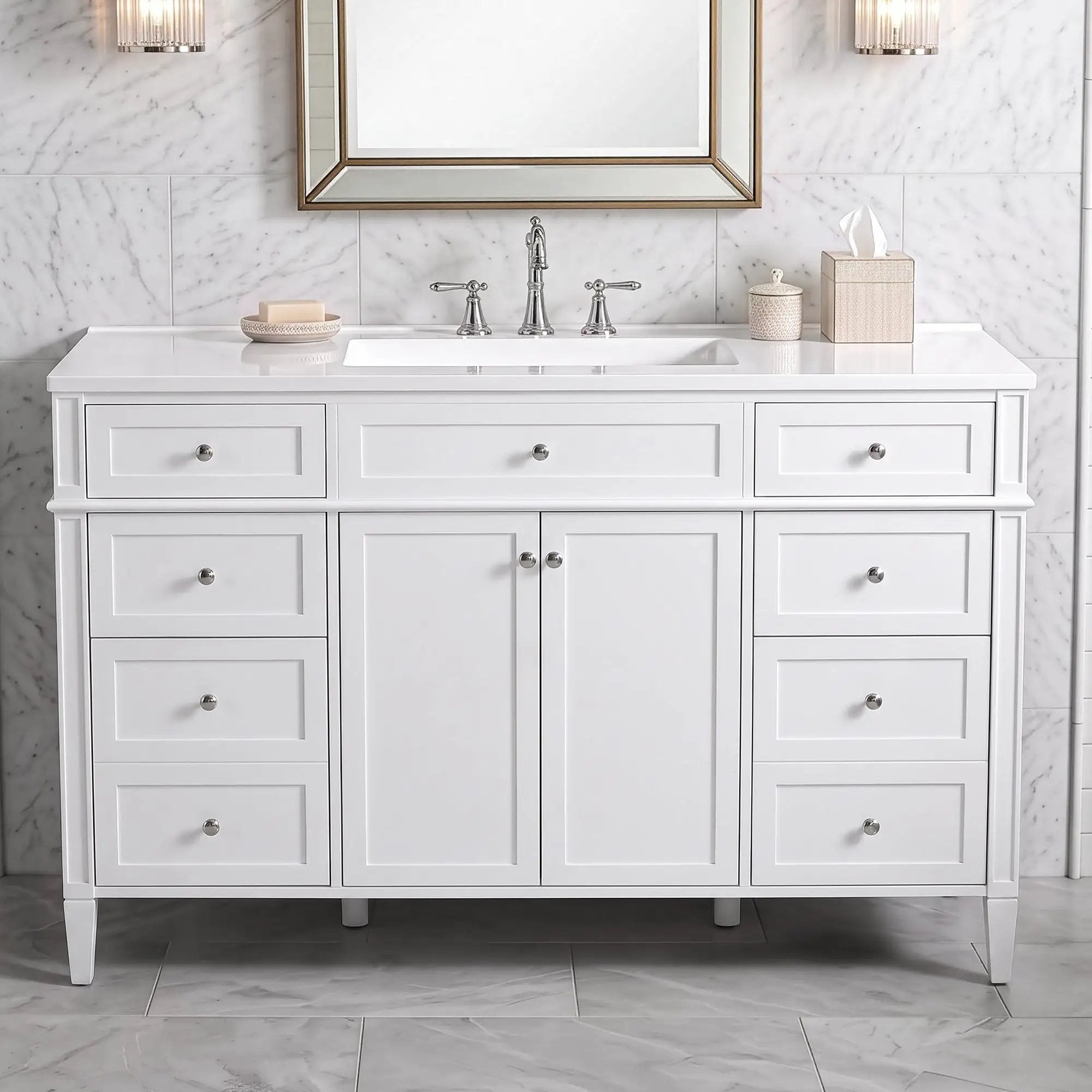 48 Inch Bathroom Vanity with Sink Top by HouseOfZazla