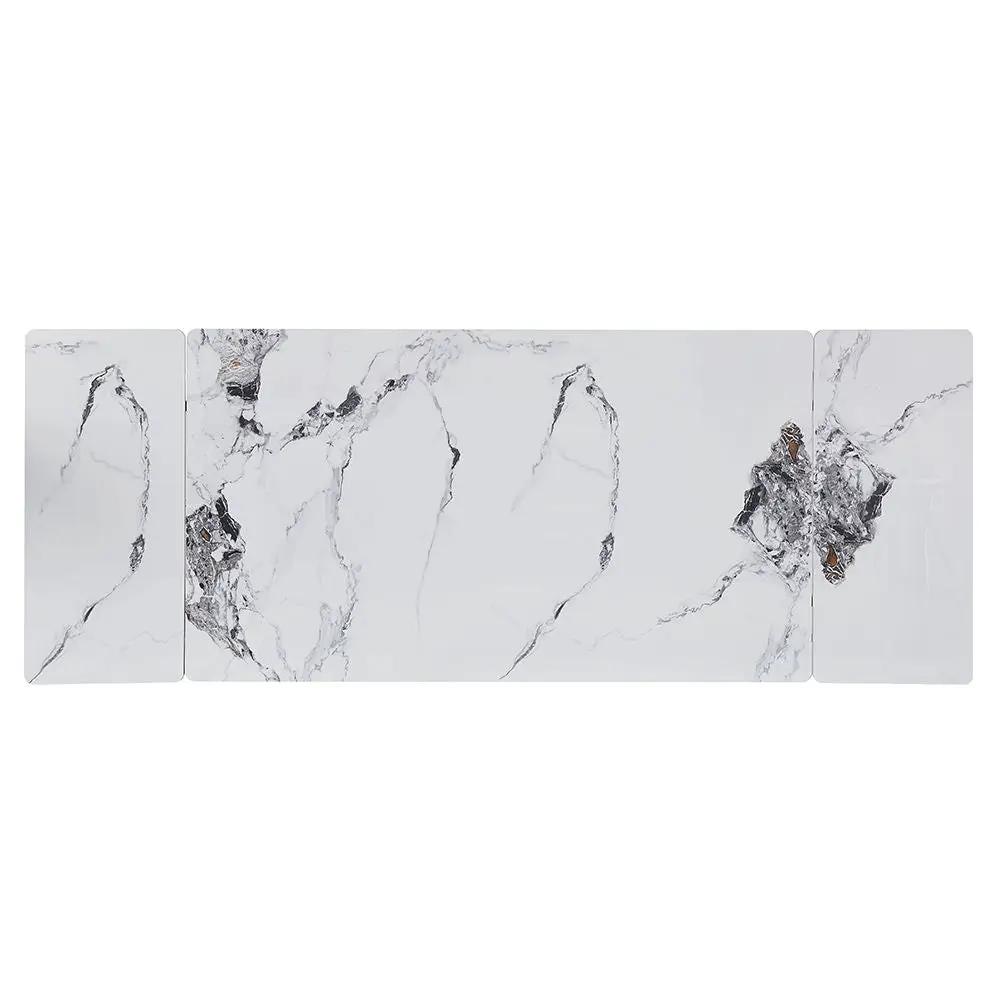Damita - Ceramic Top Dining Table - White & Black by Unique Piece Furniture
