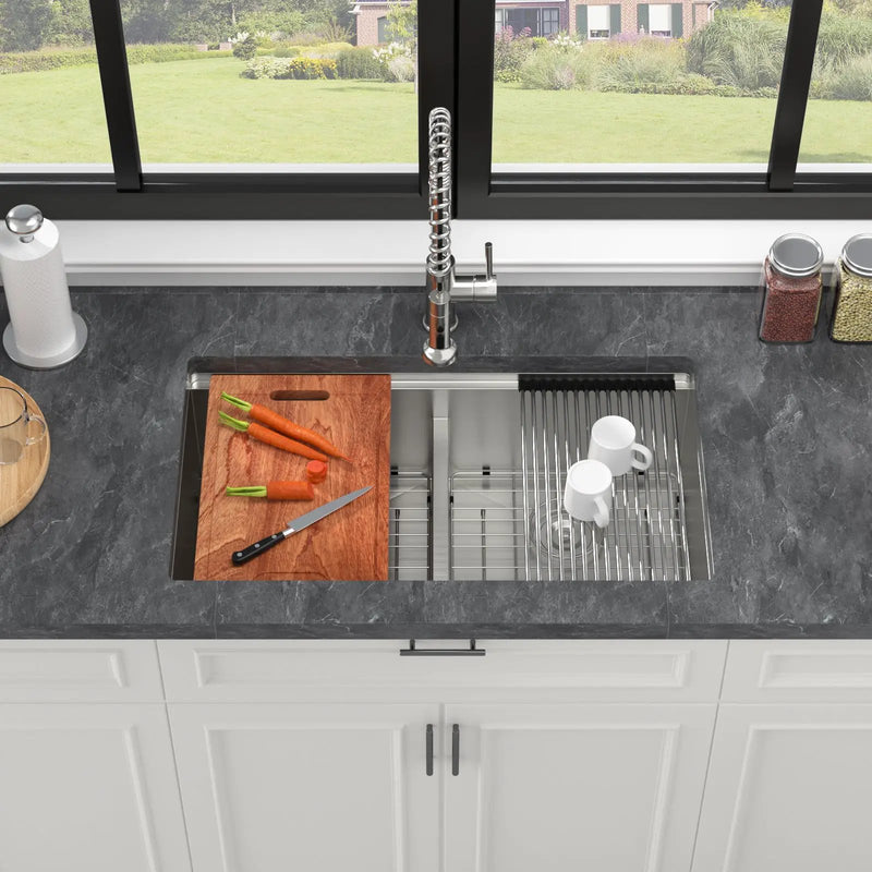 Double Bowl Undermount Kitchen Sink by HouseOfZazla