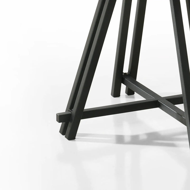 Tate - Round Dining Table With Metal Base - Oak Finish by Unique Piece Furniture