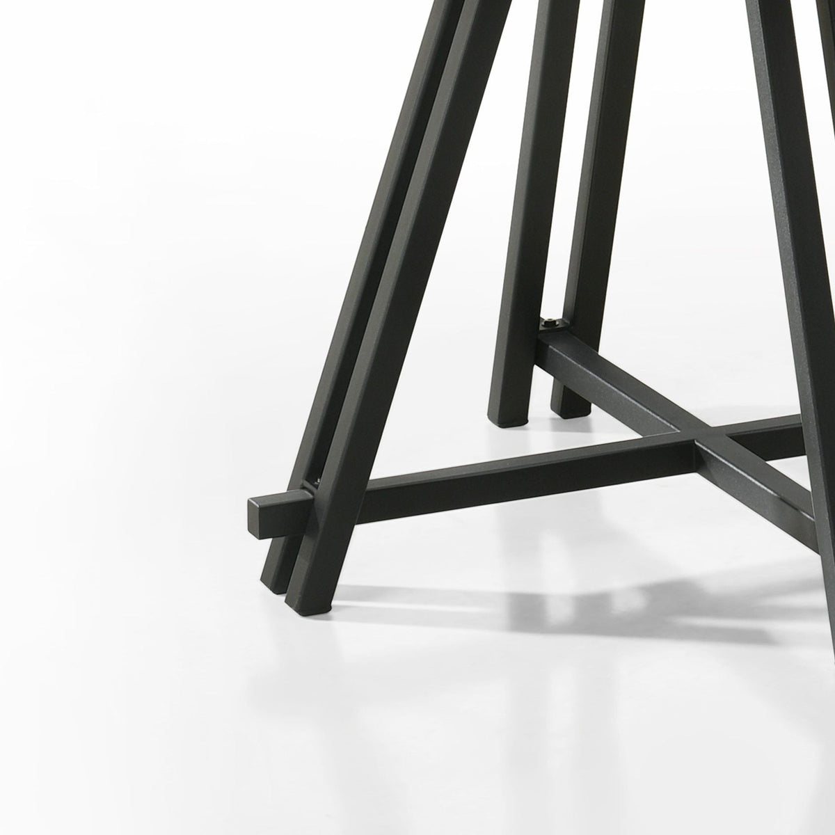 Tate Round Dining Table with Metal Base - Oak Finish, photo 3 of 5
