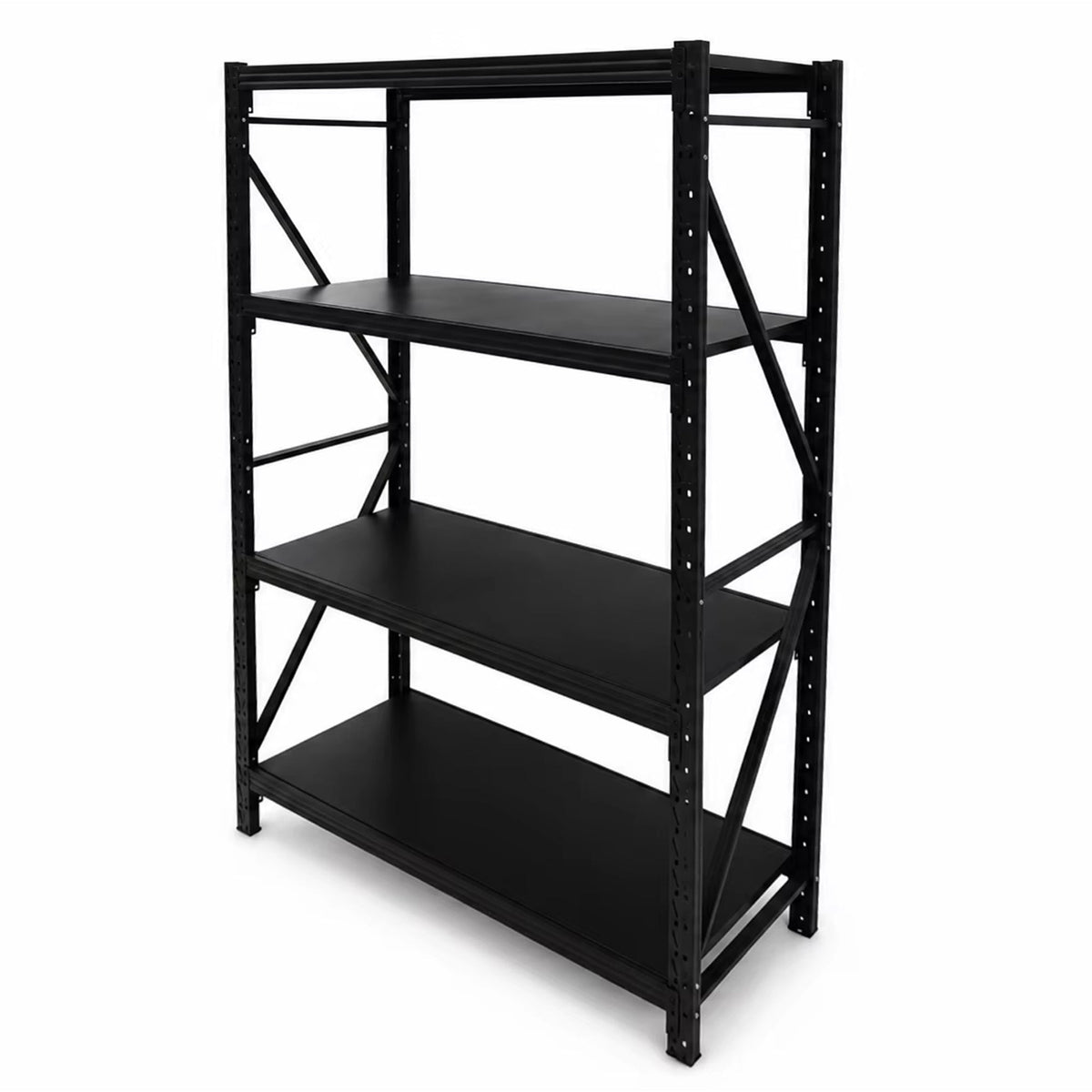 Metal Storage Shelving Unit, 4-Tier 6000LBS Adjustable Garage Shelving Rack, 47.24" W x 19.69" D x 71.65" H, Steel Storage Shelf Organizer for Garage, Workshop, Basement, Pantry, photo 8 of 10