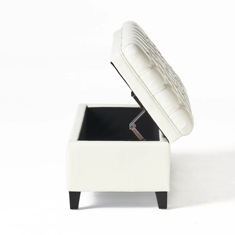 Juliana Storage Ottoman With Birch Legs by HouseOfZazla