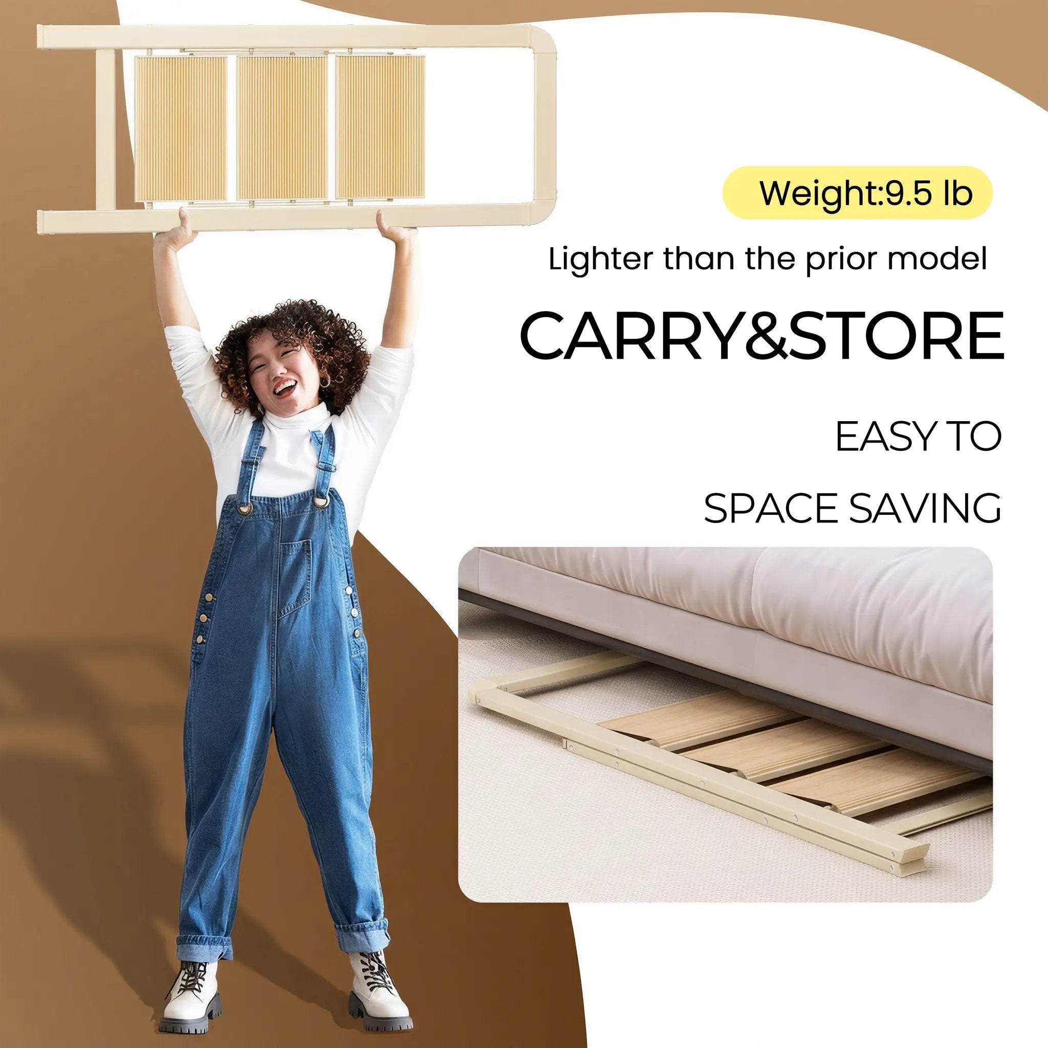 3 Step Ladder Folding Step Stool for Adults by HouseOfZazla