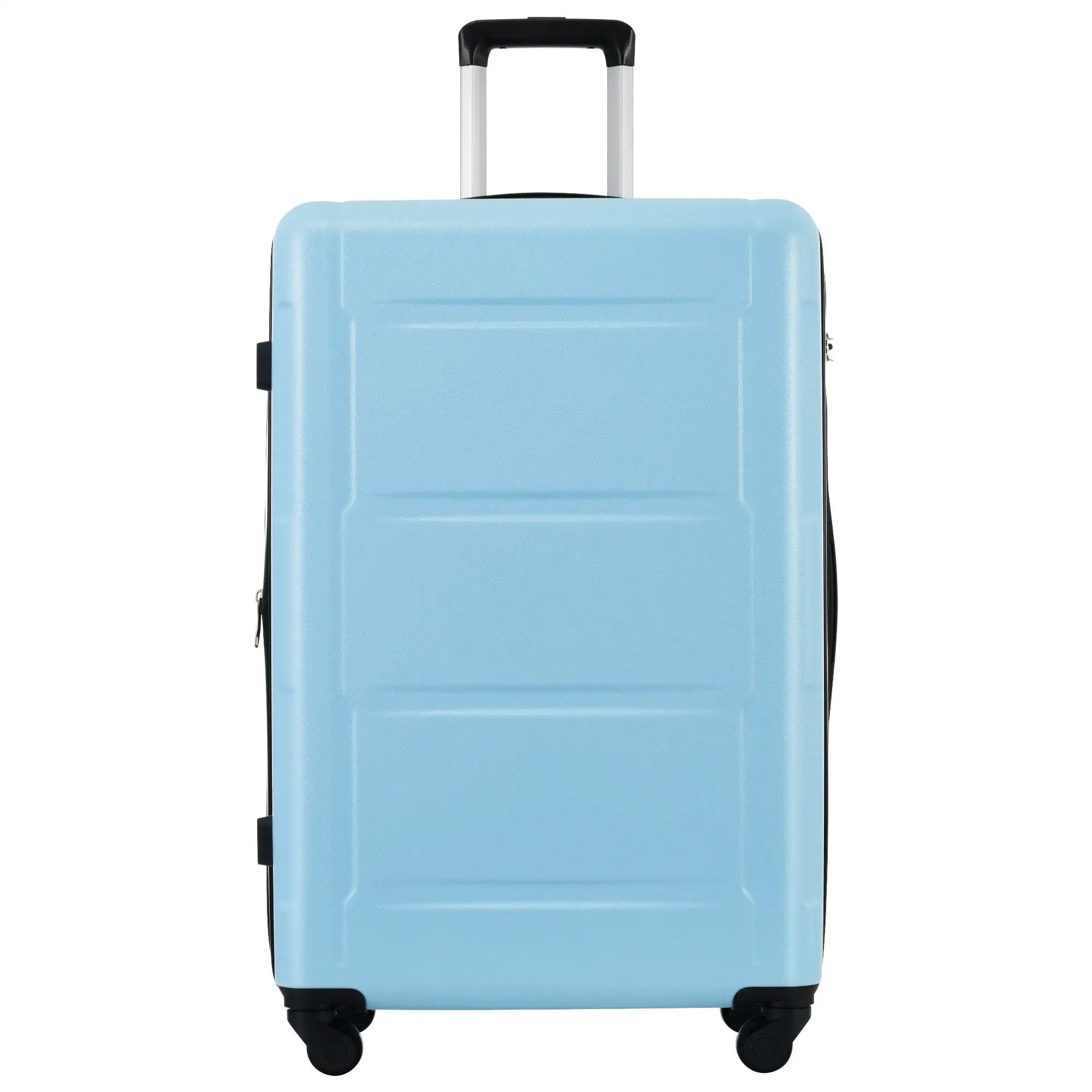 2 Piece Luggage Set With Bags Expanable Spinner Wheels ABS Lightweight Suitcase With Tsa Lock 20" / 24" by HouseOfZazla