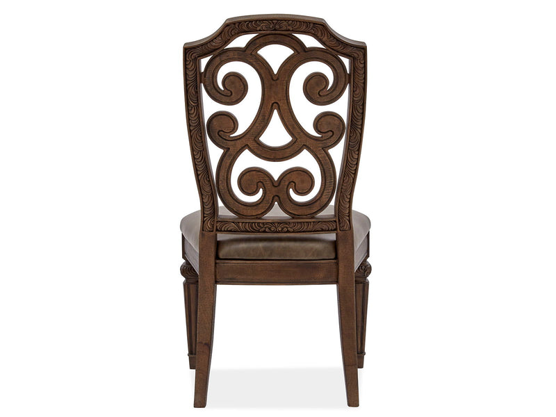 Durango - Wood Dining Side Chair With Upholstered Seat (Set of 2) - Willadeene Brown, photo 3 of 7