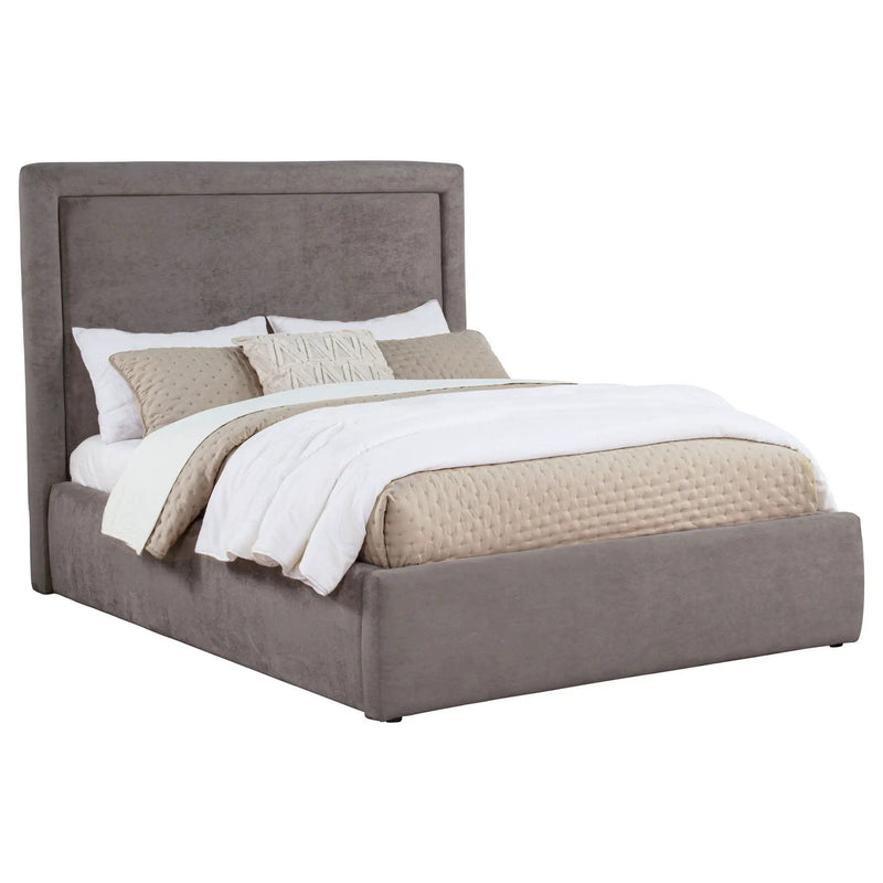 Lawson 54-inch Upholstered Full Panel Platform Bed Mushroom by Unique Piece Furniture