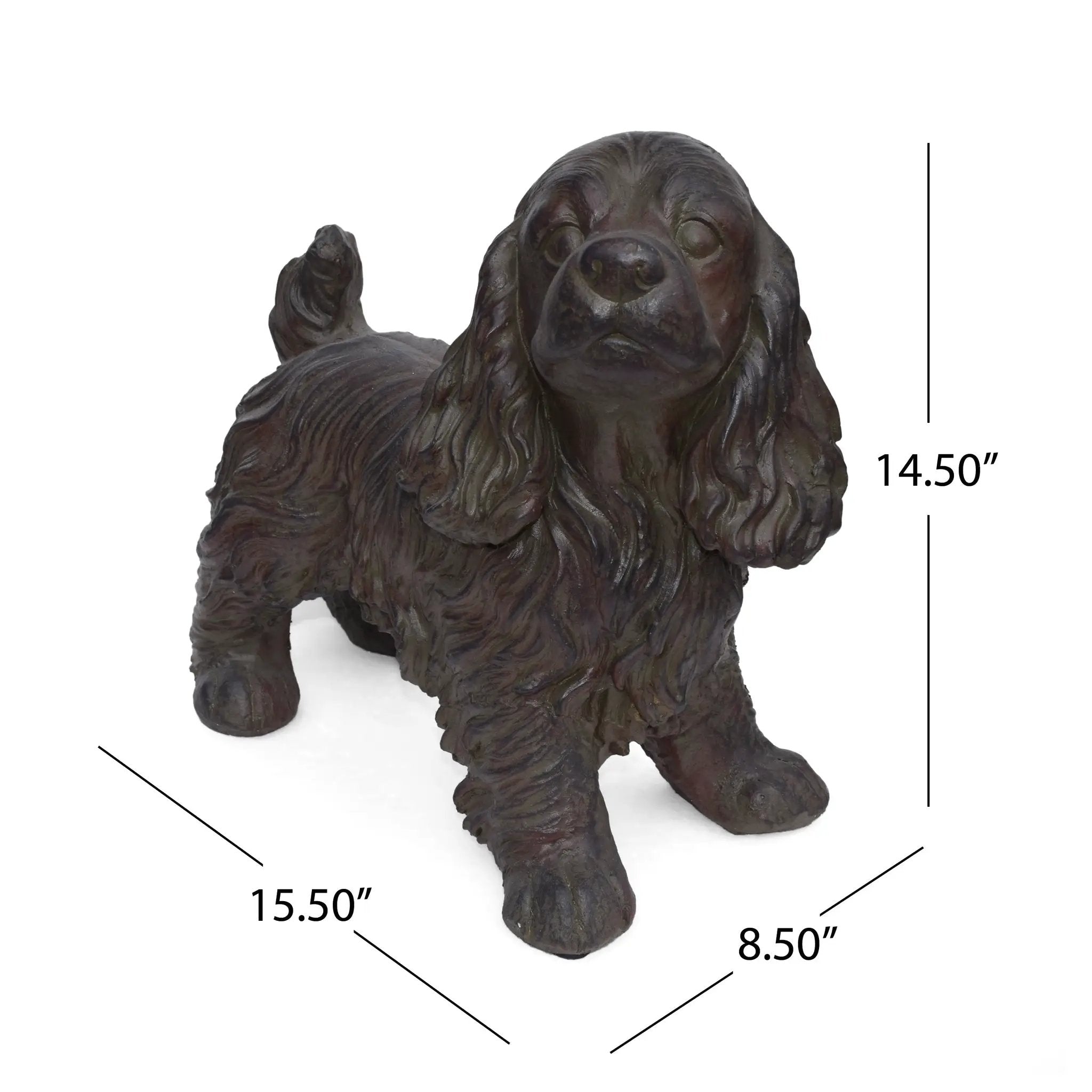 Josie Dog Cast Stone Garden Statue by HouseOfZazla
