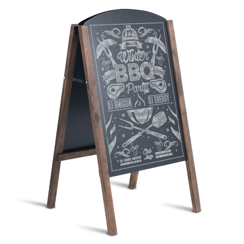 31.5 Inch Wood A-Frame Sidewalk Signage Chalkboard by DirectDeals