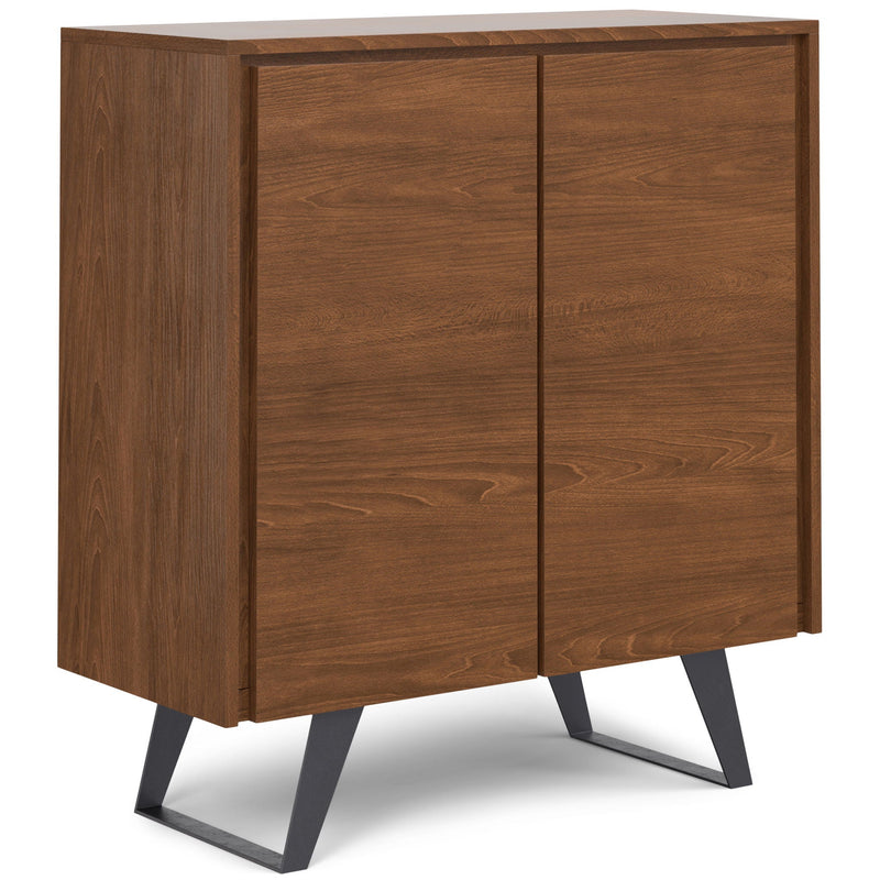 Handcrafted Medium Storage Cabinet with Adjustable Shelves - Dark Brown