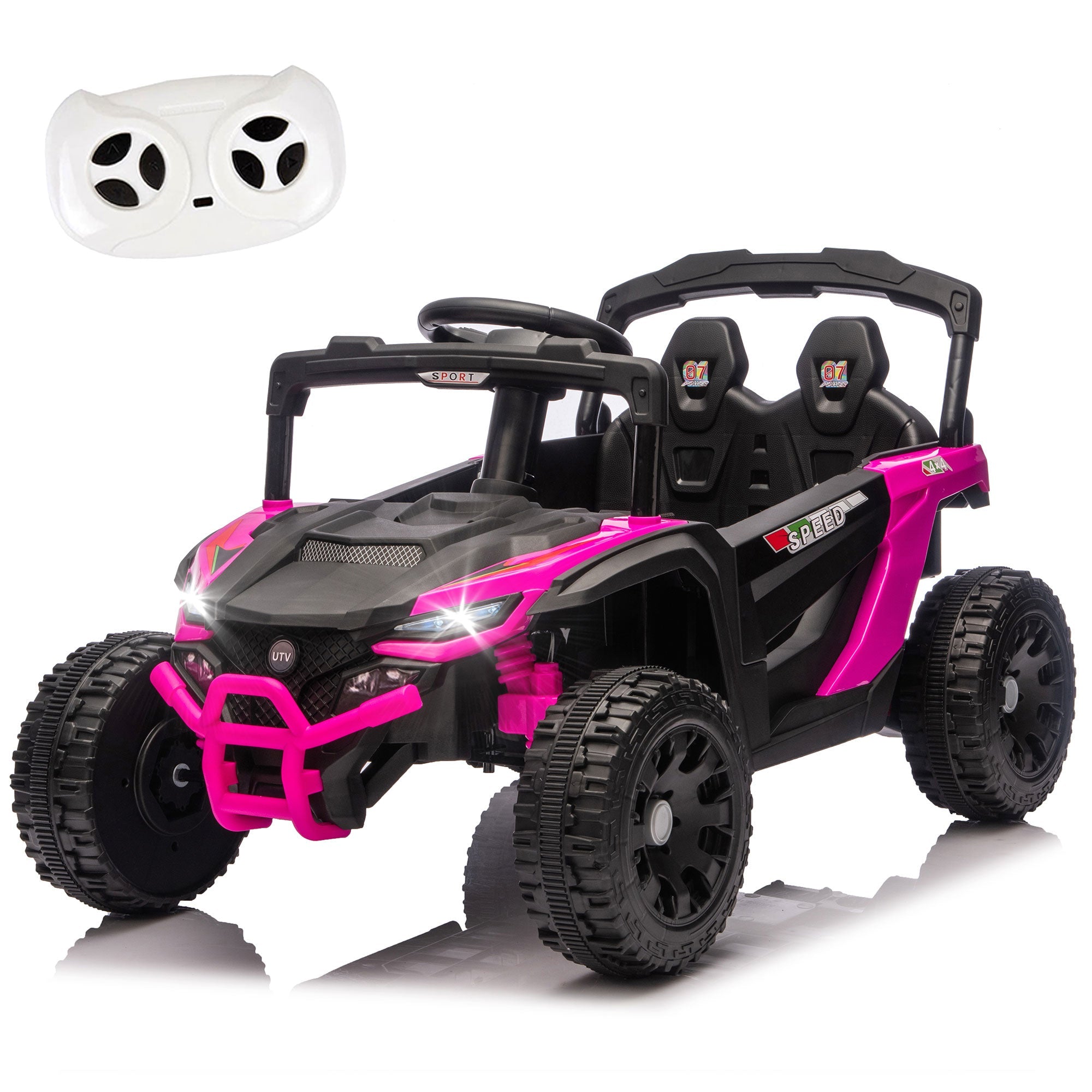 24V Kids Ride-On UTV with Remote Control and Music by HouseOfZazla