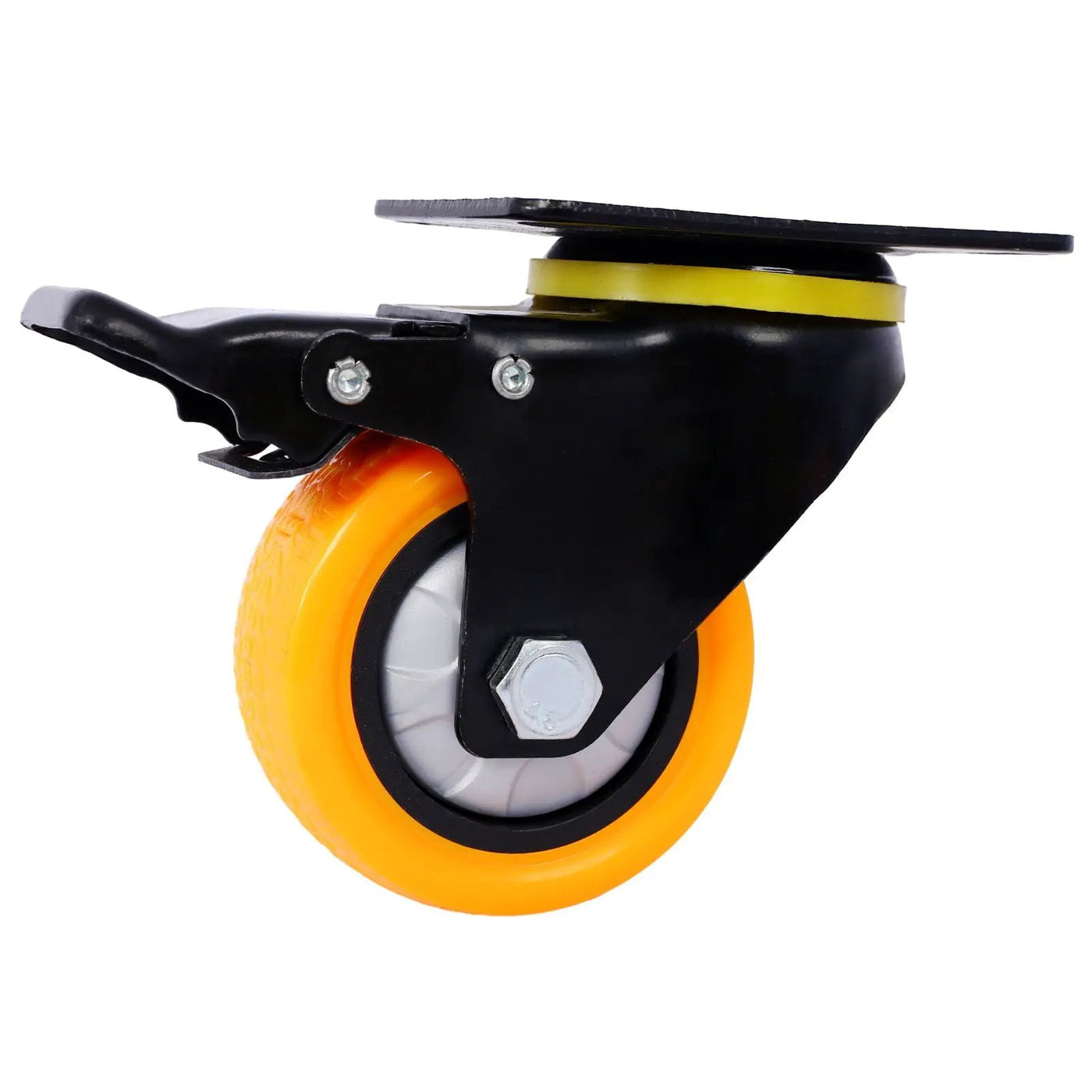 Heavy Duty Furniture Dolly Trolley Car, Aluminum Frame With 3" Tpu Professional Casters, Brake Option by HouseOfZazla