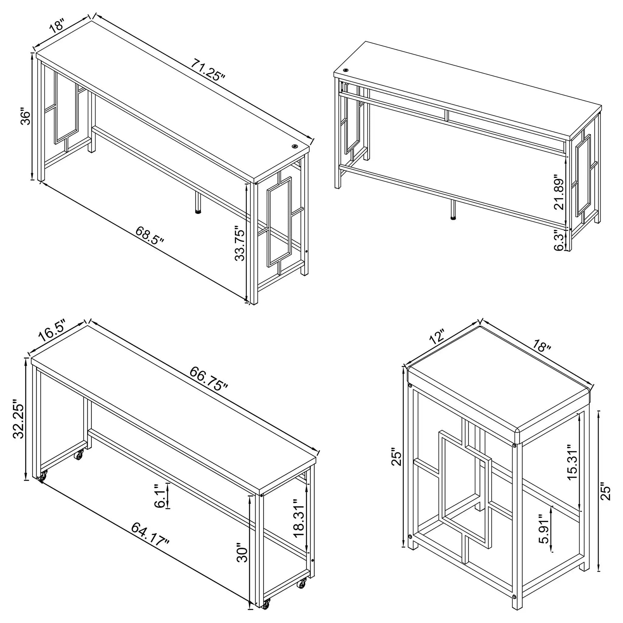 Laguna - Counter Height Dining Set