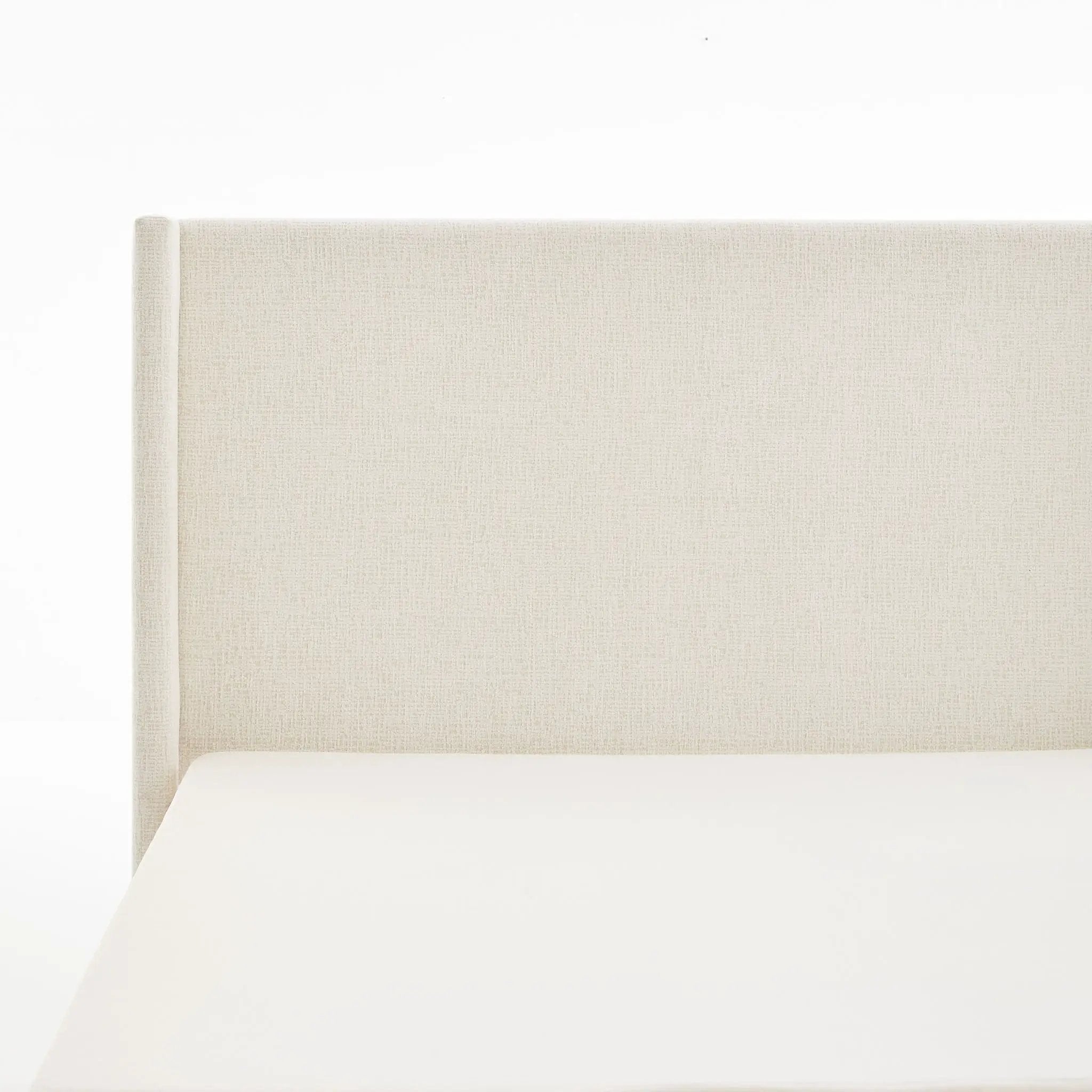 Hosford - Minimalist Upholstered Wingback Bed With Wood Base Platform