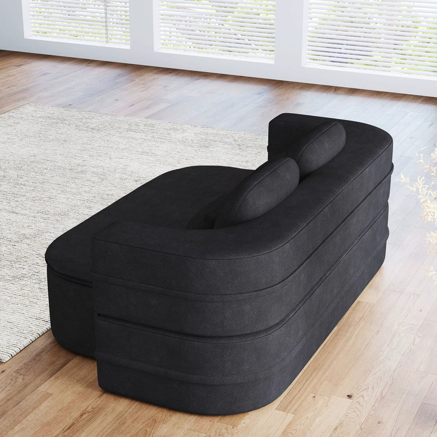 2 In 1 Foldable Sofa Bed With Multi Functional Blanket, Floor Lounge Sofa by HouseOfZazla