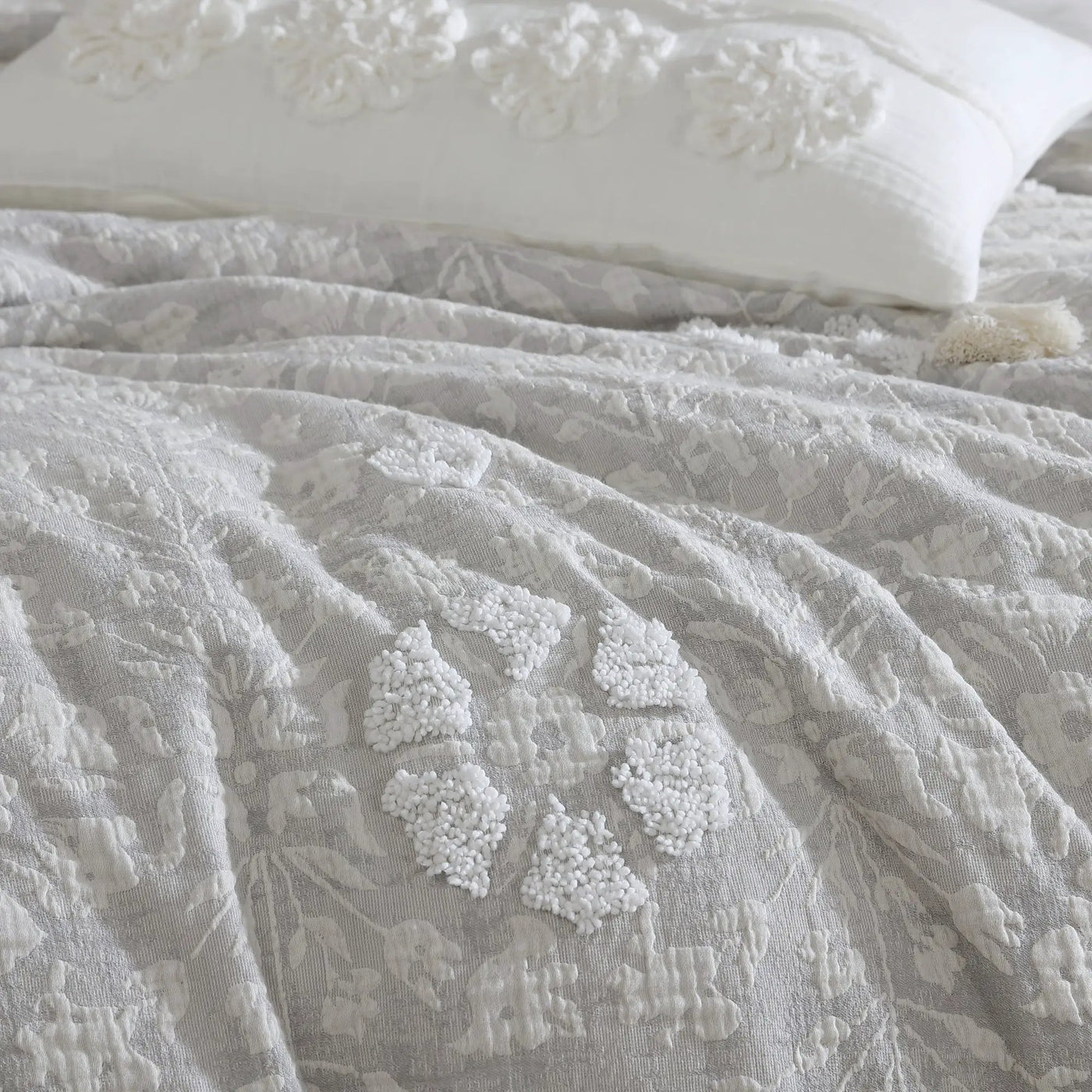 Tacey 5 Pc Textured Woven Jacquard Comforter Set by HouseOfZazla