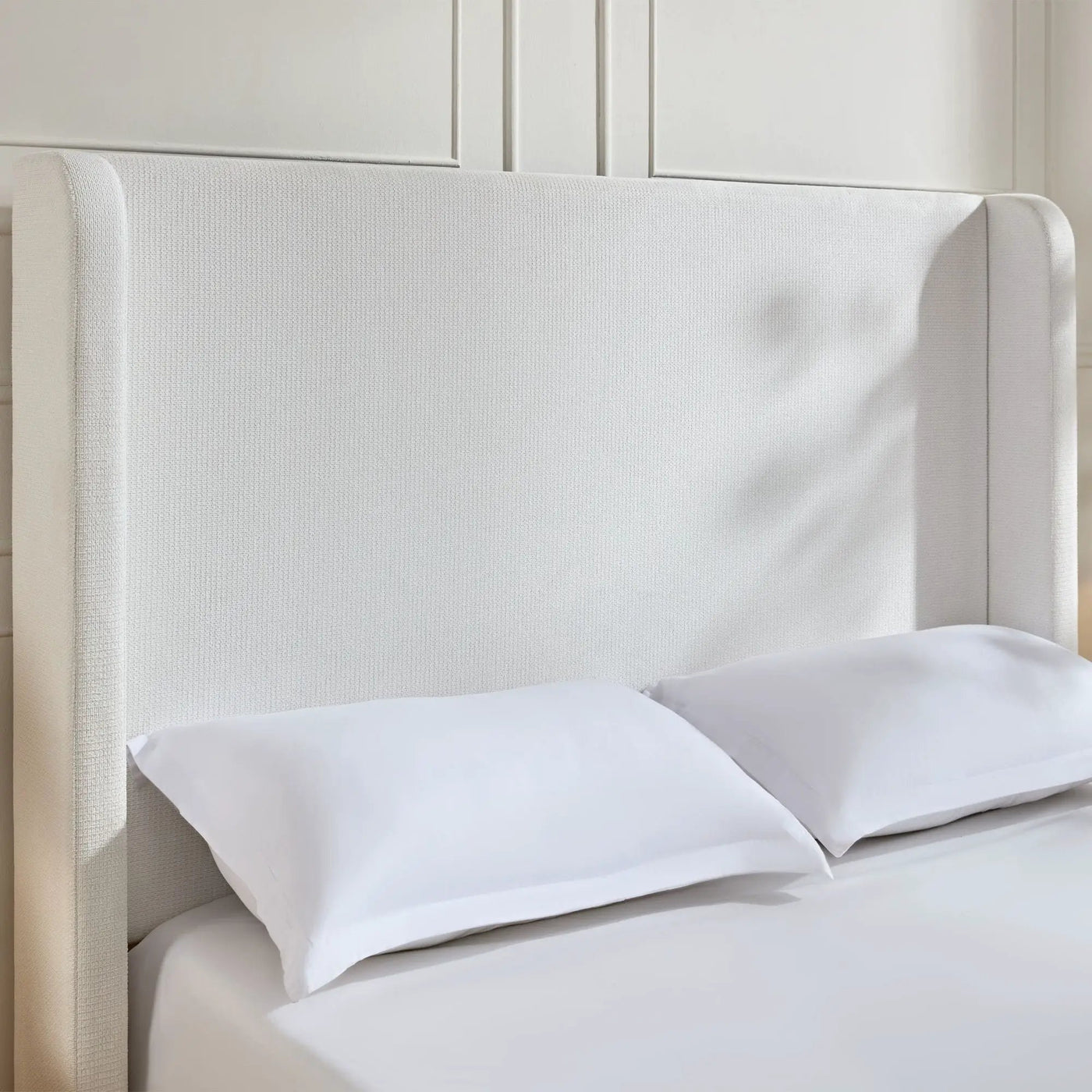 Harper - Tall Headboard Upholstered Bed / High Headboard / Elegant Simplicity / No Box Spring Needed by Unique Piece Furniture