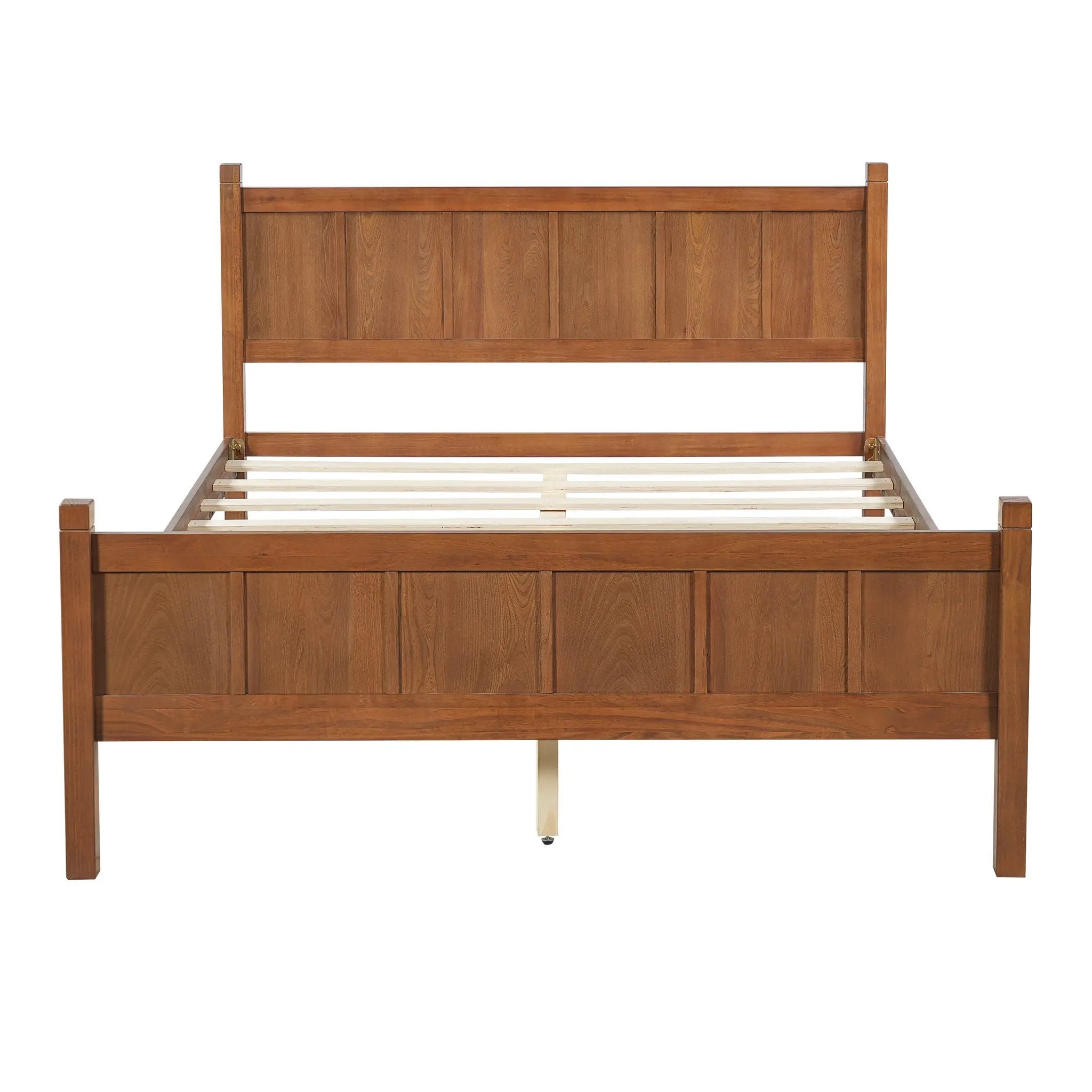 Queen Size Flat Panel Bed with Headboard & Footboard by HouseOfZazla