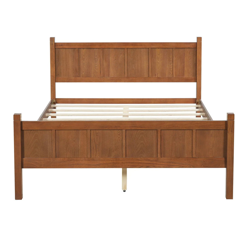 Queen Size Flat Panel Bed with Headboard & Footboard by HouseOfZazla