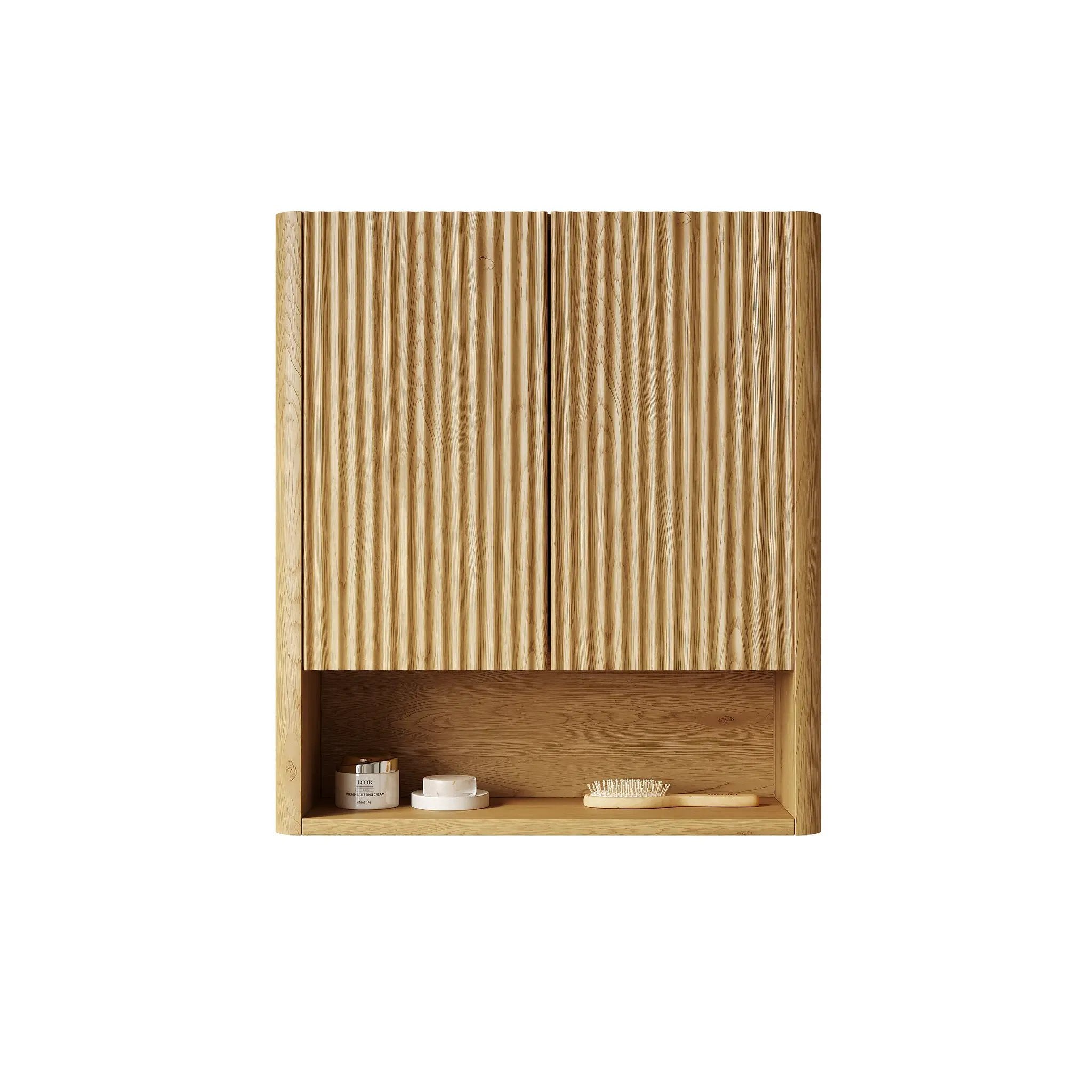 ZULA 26" Wall-Mounted Striped Bathroom Cabinet by HouseOfZazla