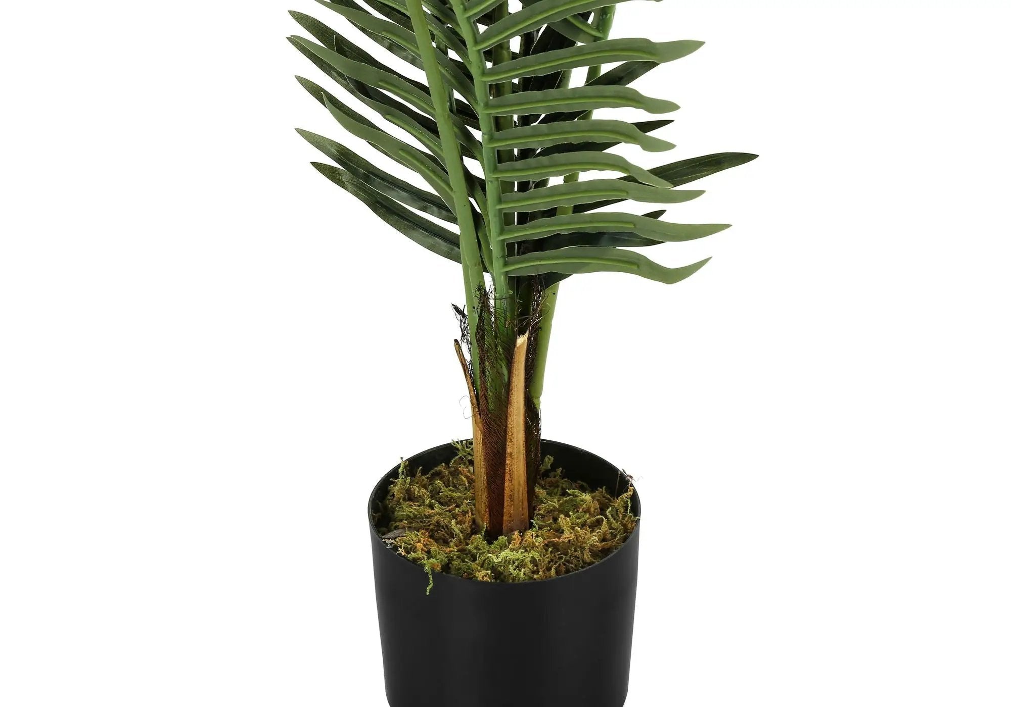 47" Tall Artificial Palm Tree - Indoor Faux Plant in Black Pot by HouseOfZazla