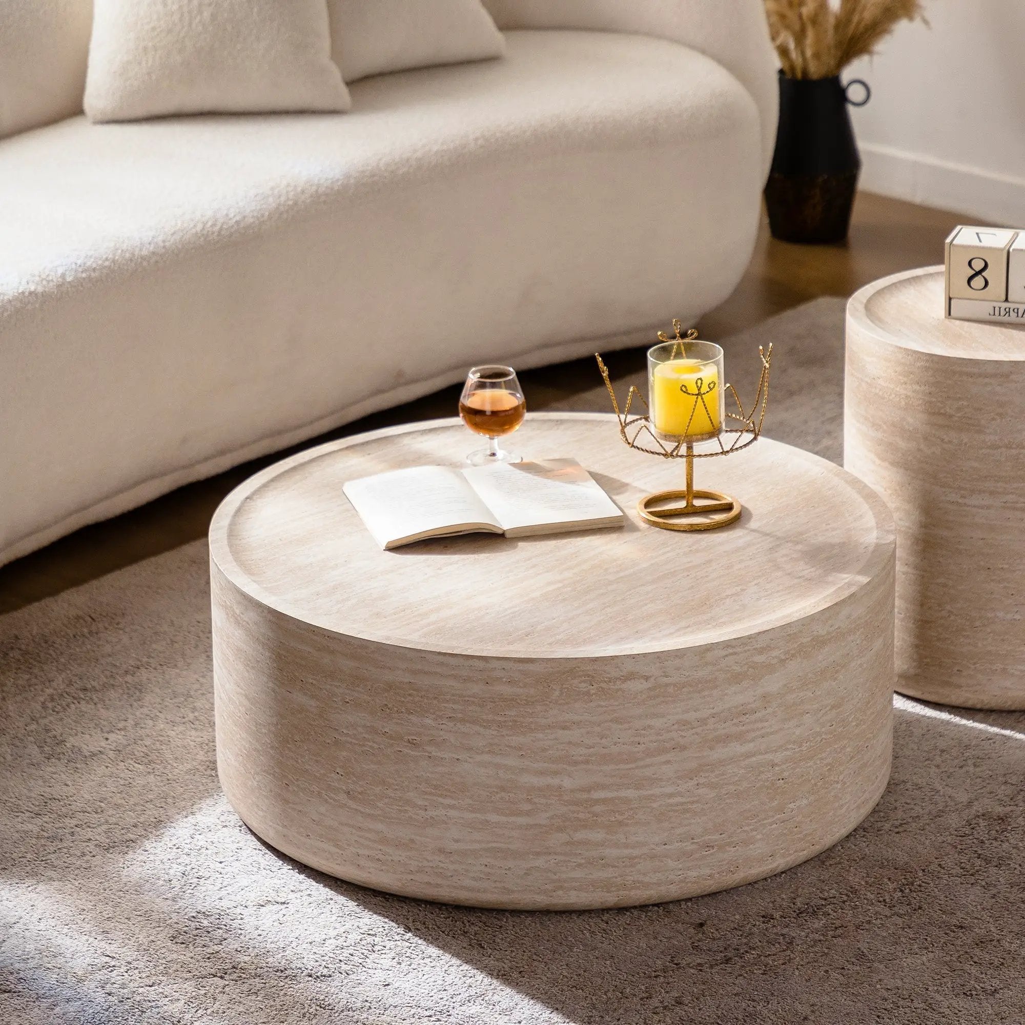 31.5'' Round Coffee Table with Mars Pattern by HouseOfZazla