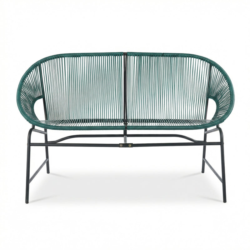 Nusa Outdoor Patio Wicker 3-Piece Chat Set by HouseOfZazla