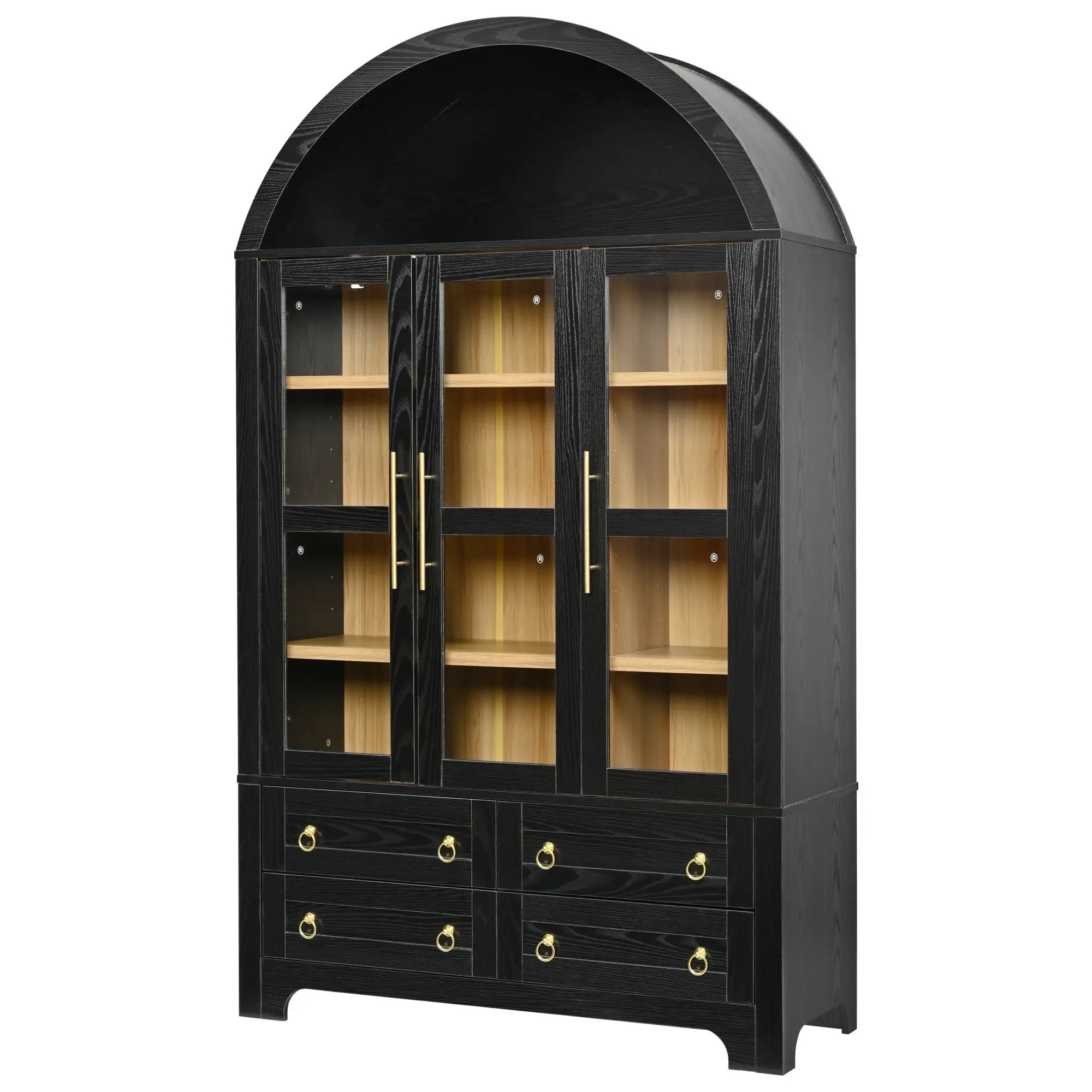 K&K 72.8" Tall Arched Pantry Cabinet by HouseOfZazla