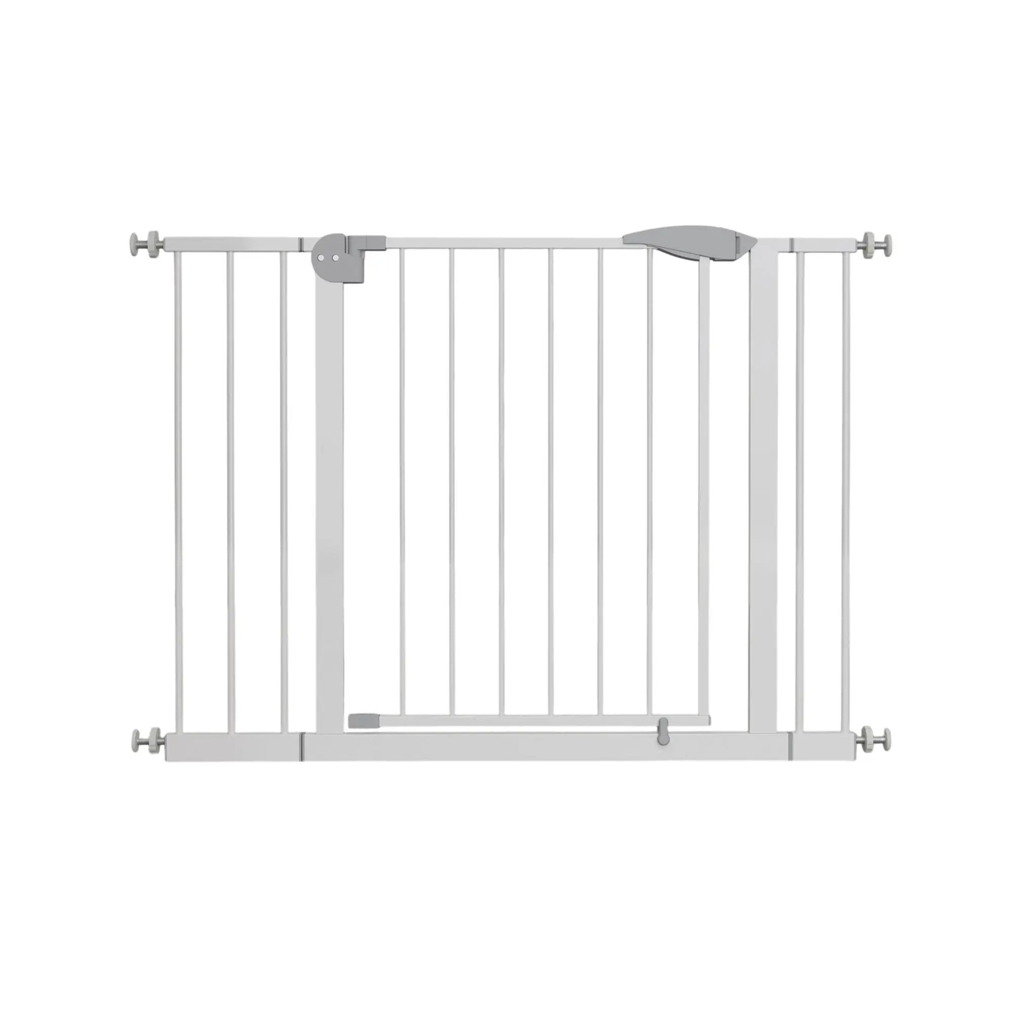 Pressure Mounted Baby Gate For Stairs - White by HouseOfZazla