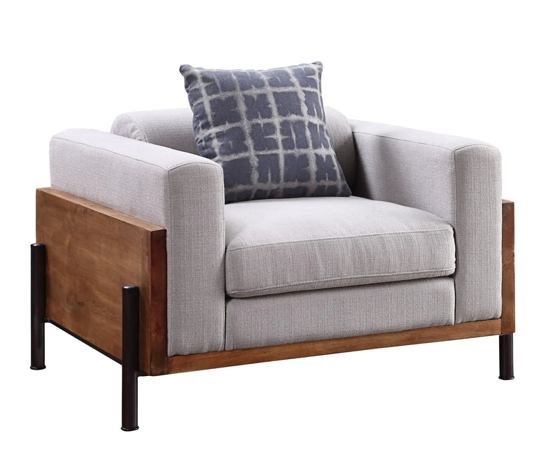Pelton - Chair With 1 Toss Pillows - Walnut by Unique Piece Furniture