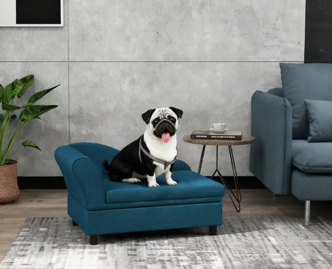 Pet Sofa Dog Sofa for Small Dogs with Storage by HouseOfZazla