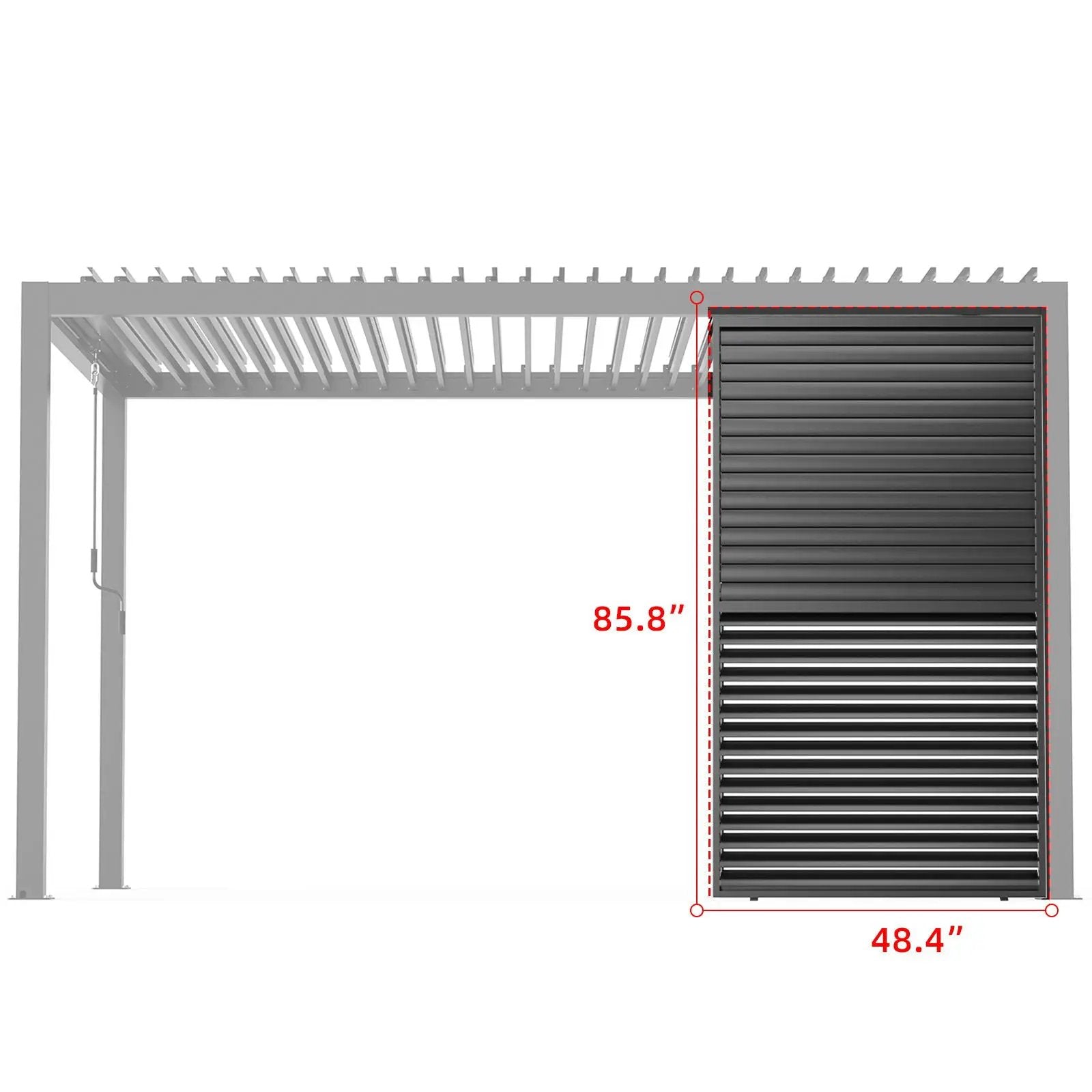 Louver Grille Frame & Louvers by Unique Piece Furniture