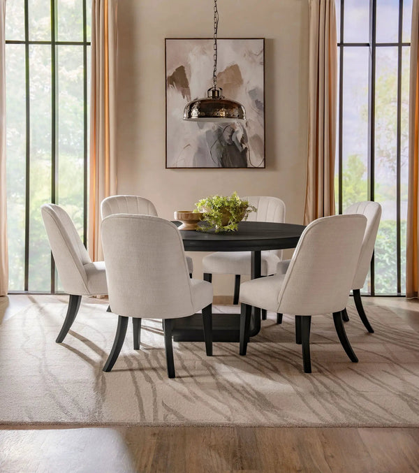 Antonella Upholstered California King Panel Bed Ivory