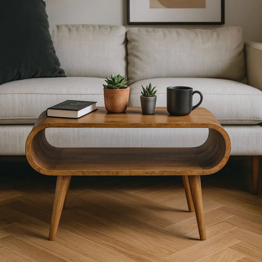 Solid Wood Open Coffee Table by Unique Piece Furniture