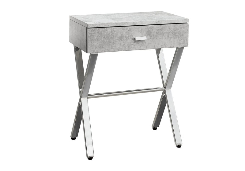 Accent Side X Table, Storage Drawer, Contemporary & Modern by Unique Piece Furniture