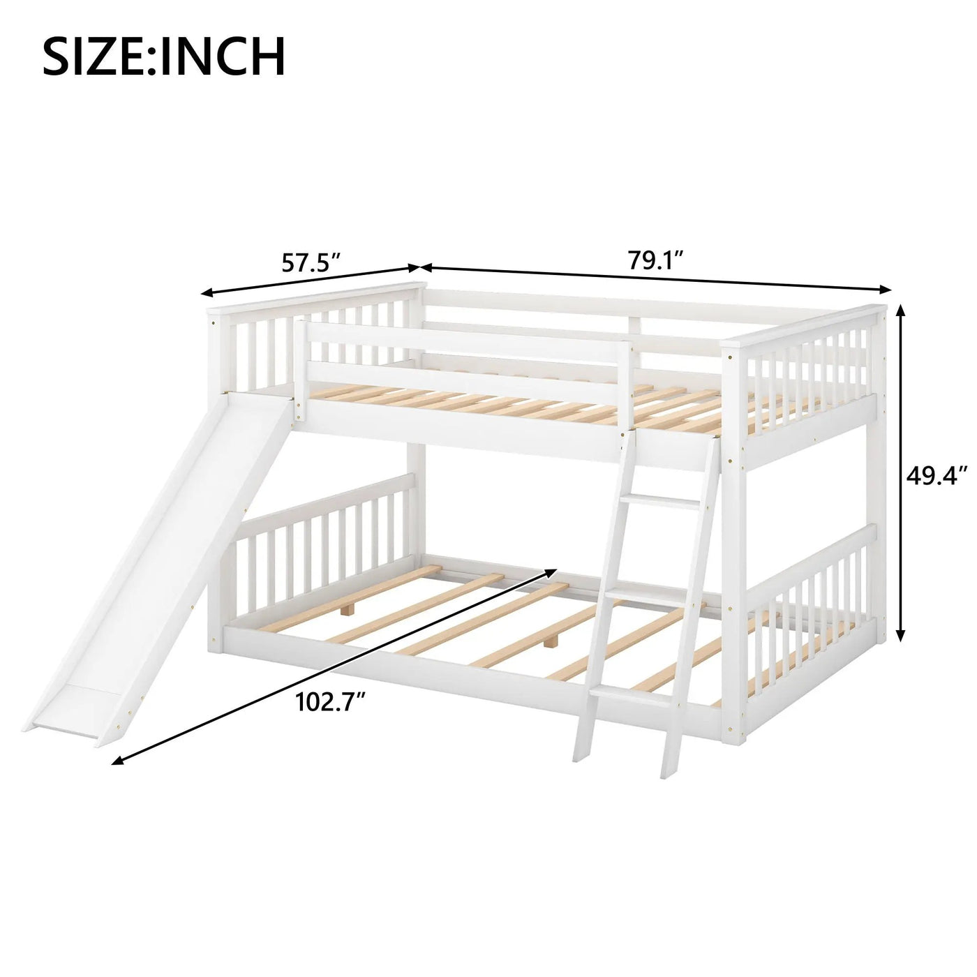 Bunk Bed & Convertible Slide And Ladder by HouseOfZazla