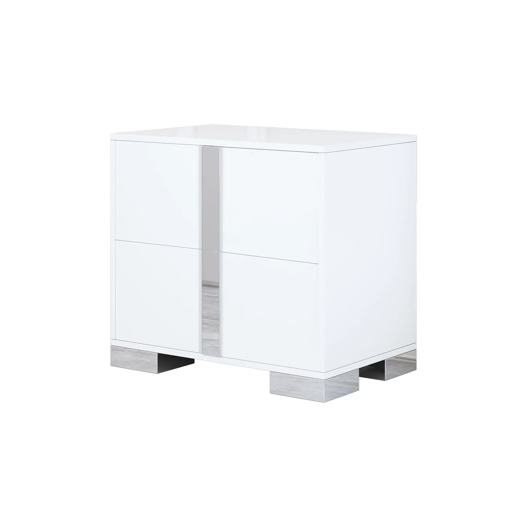 Elegant Nightstand with Metal Foot by HouseOfZazla