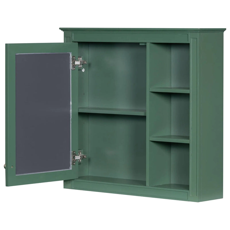 Wall Mounted Medicine Cabinet With Mirror and 3 Open Shelves by HouseOfZazla