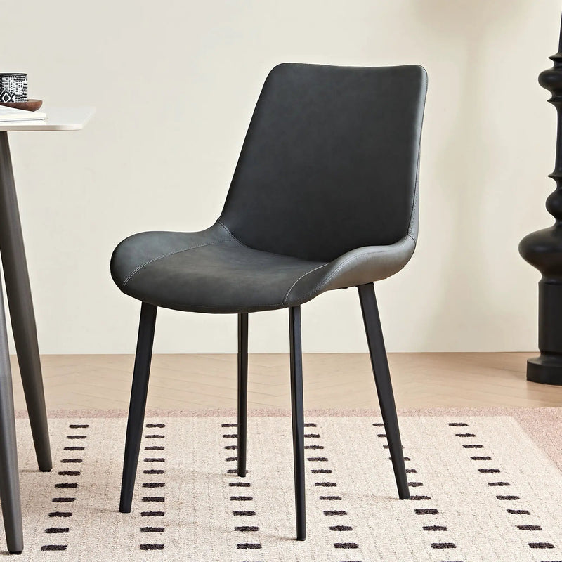 Dining Table Set, Chairs (Set of 2) - Gray by Unique Piece Furniture