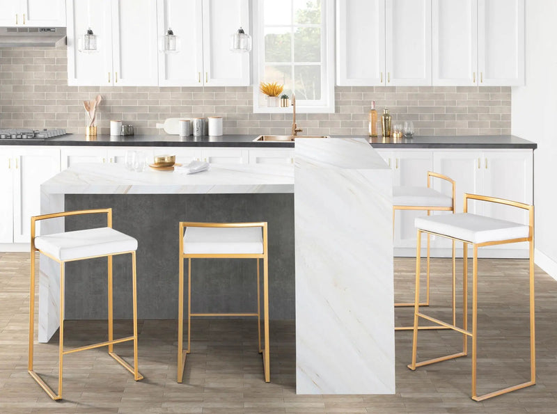 Fuji - Contemporary / Glam & Quality Construction Barstool by Unique Piece Furniture