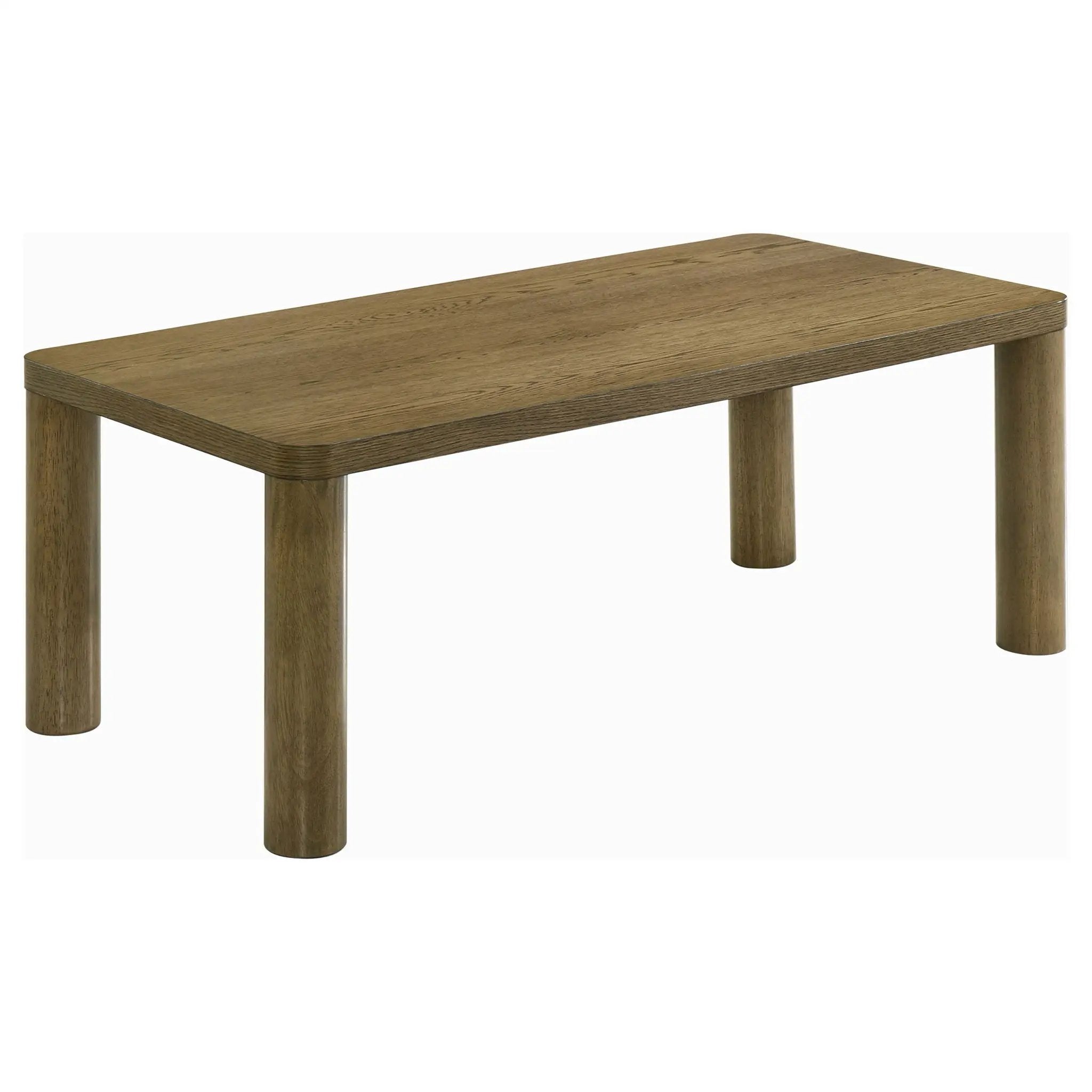 Castlewood 3-piece Cocktail Coffee Table Set Brown Oak by Unique Piece Furniture