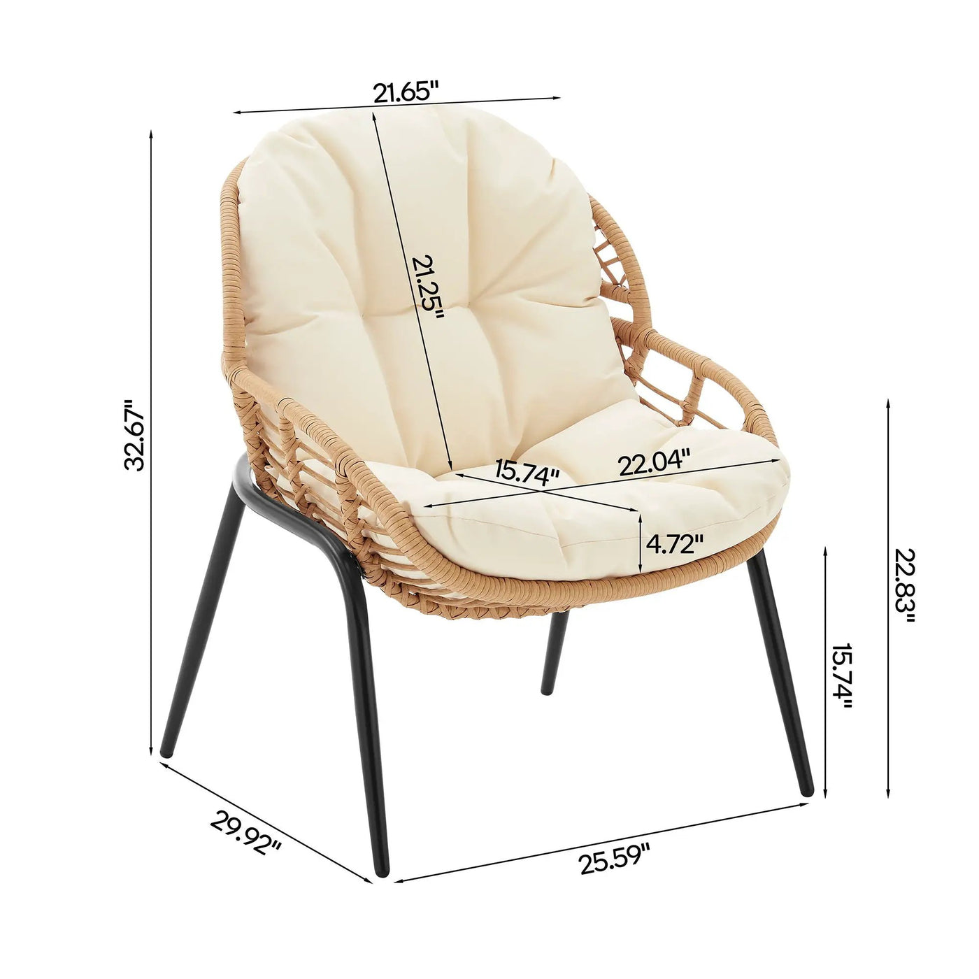 Pine - 4 Piece Outdoor Conversation Set by HouseOfZazla