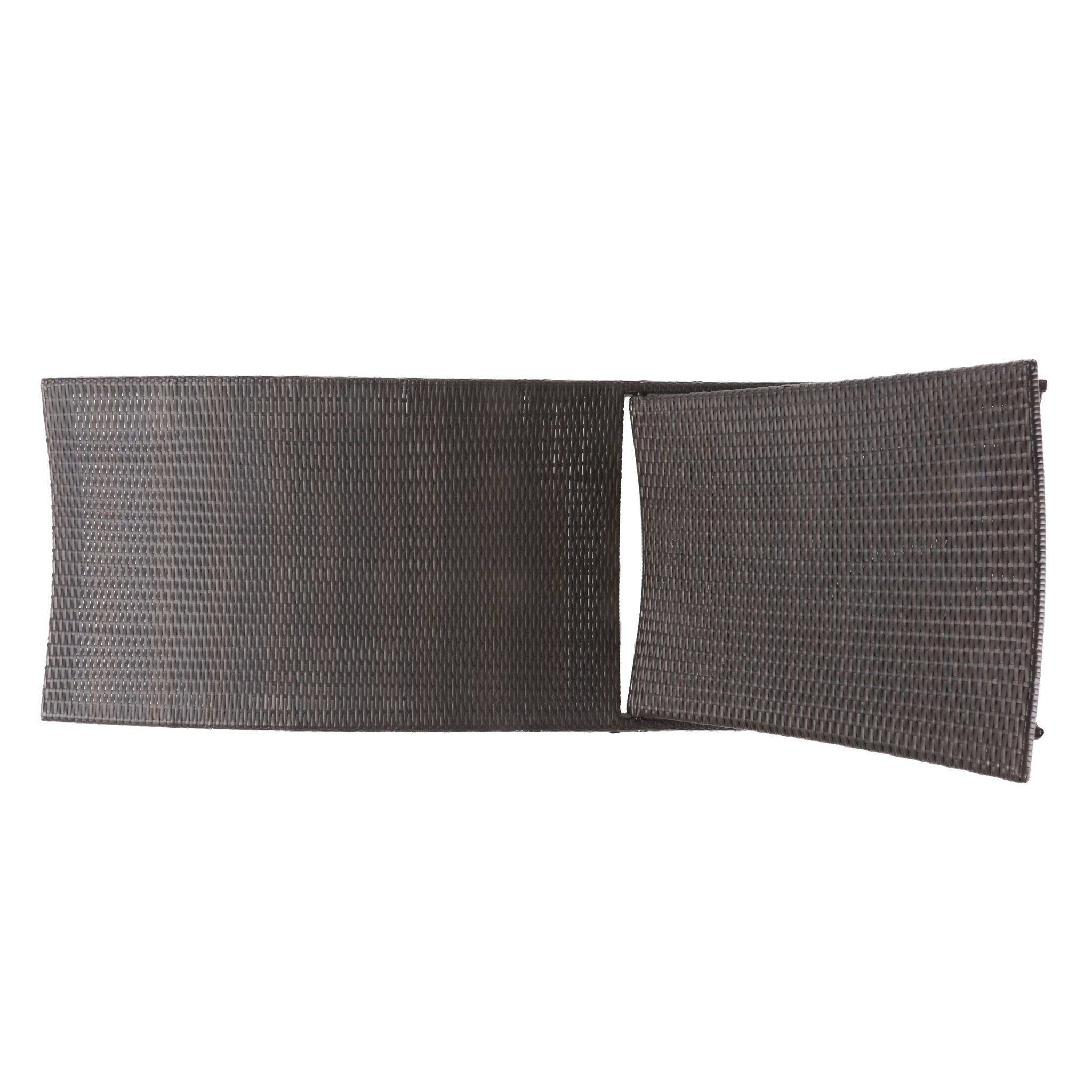 Kauai - Modern Style Wicker Chaise Lounge - Brown Multi by HouseOfZazla