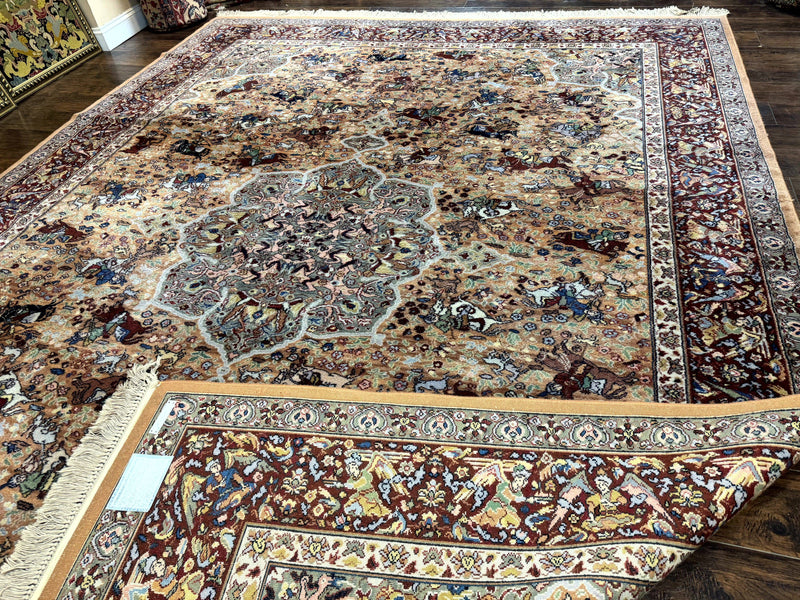 Karastan Rug 10x14 - Persian Hunting #723 - Wool Pile, Vintage by Jewel Rugs