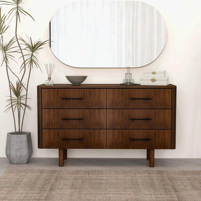 Logan - Dresser With 6 Drawers - Brown by HouseOfZazla