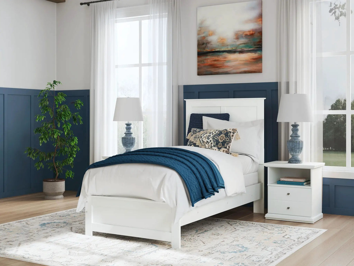 Bostwick Shoals - Panel Bed With Framed Footboard by Unique Piece Furniture