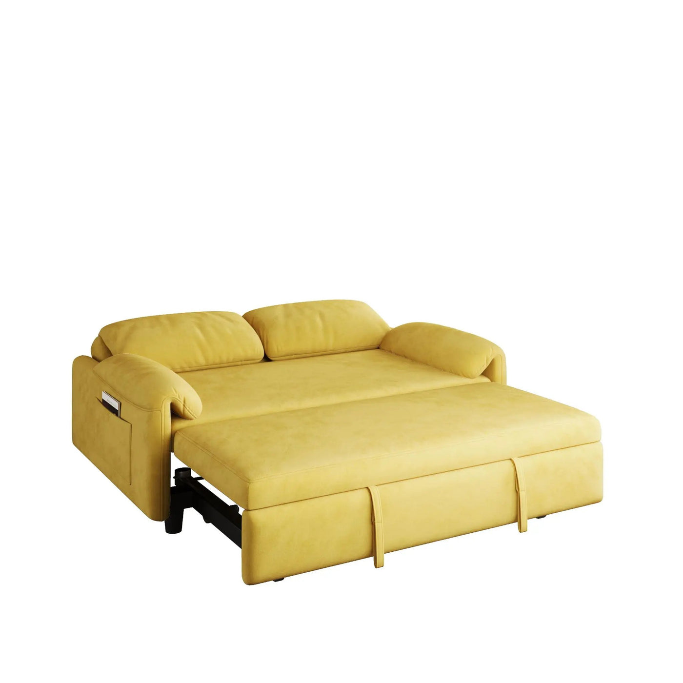 Sofa, Dual Purpose Lounge With Retractable Queen Size Bed by HouseOfZazla