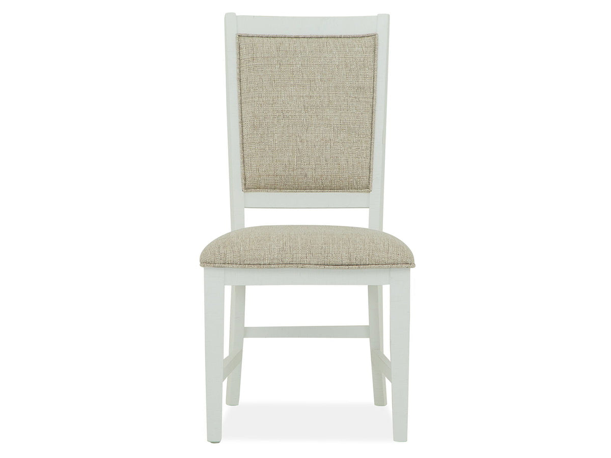 Heron Cove - Step Up Side Chair With Upholstered Seat & Back (Set of 2) - Chalk White, photo 5 of 7