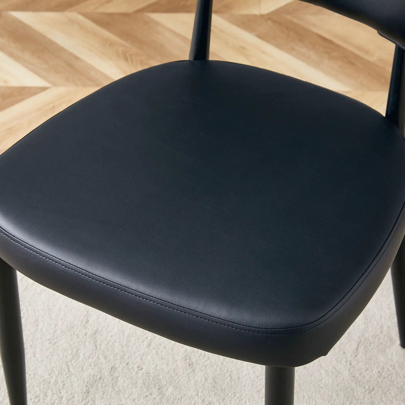 Minimalist Ergonomic Dining Chair With Curved Backres (Set of 4) by HouseOfZazla